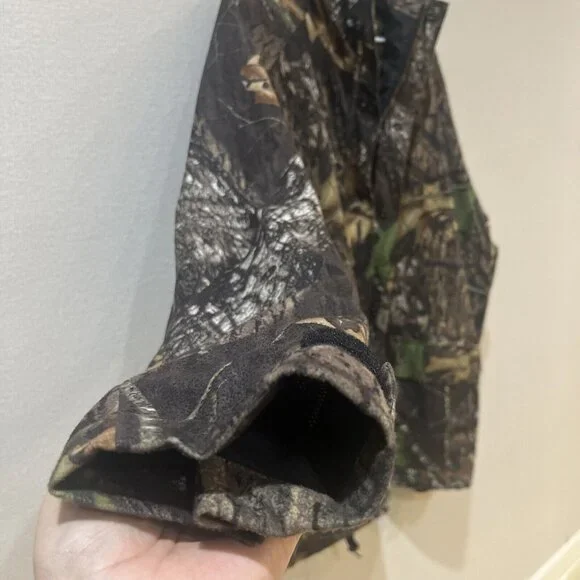10X Brand Camo Jacket Mossy Oak Break Up Infinity Hooded Hunting Coat Men XL - Picture 8 of 16